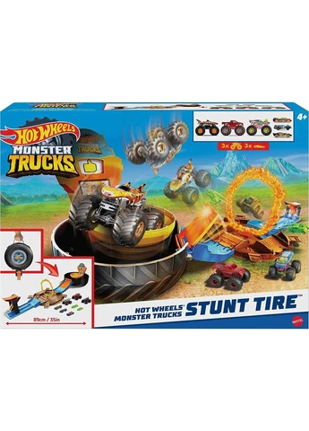Трек Хот Вілс монстр трак Автотрек Трюкова арена Hot Wheels Monster Trucks Stunt Tire HHY74 Mattel (376090758)
