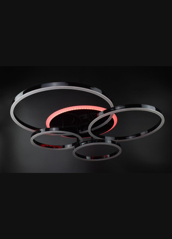 Люстра світлодіодна стельова LED світильник для квартири на стелю лед з пультом 26149 Чорний 12х69х79 см. Sunnysky (372185244)