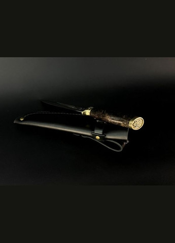 Нож охотничий с бронзовым наконечником Тризуб 222k15 рукоятка кленовй кап NB Art (346528204)