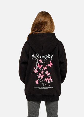 Худі для дівчинки колір чорний ЦБ-00261370 Yuki (305613350)