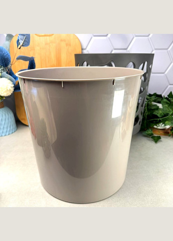 Горшок для цветов круглый 30 см Антрацит/Тапе Дуэт Lamela (329187430)