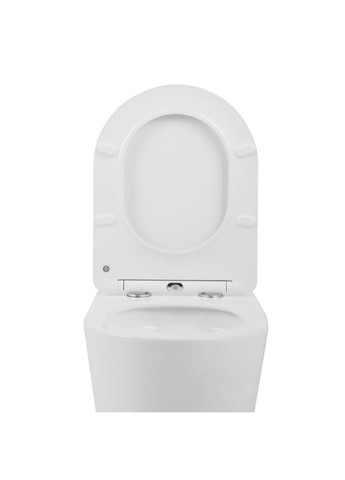 Унитаз подвесной Scorpio безободковый Ultra Quiet с сиденьем Soft-close Qtap QT14332380AW (341326613)
