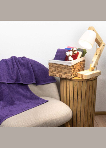 Набор махровых полотенец 2шт 50х90см, 70х140см 400г/м2 ( ) GM Textile фиолетовый