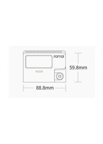 Автомобільний відеореєстратор 70mai Dash Cam A800S (1 камера) Xiaomi (329851943)