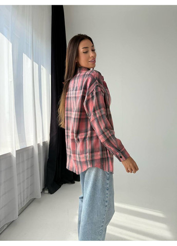 Розовая кэжуал рубашка в клетку MonCher