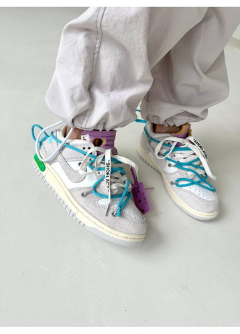 КРОСІВКИ ЖІНОЧІ NIKE SB DUNK LOW X OFF WHITE LOT 36:50 НАЙК СБ ДАНК No Brand білі демісезони (367175342)