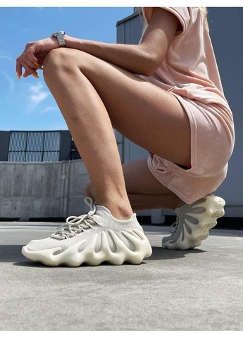 Белые демисезонные кроссовки мужские adidas yeezy boost 450 cloud white адидас изи буст No Brand