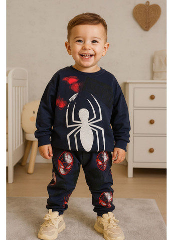 Спортивний костюм утеплений Spiderman( Людина павук) UE109122512 Disney Світшот+брюки (370215967)