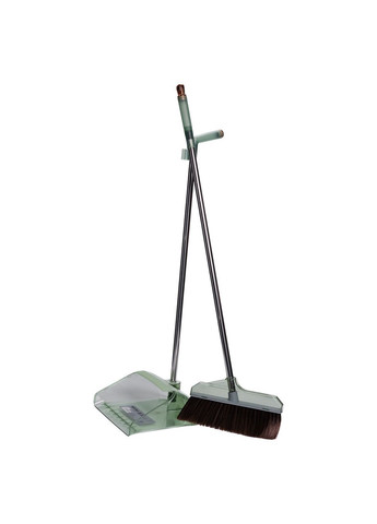 Комплект мітла та совок на довгій ручці для підлоги 26×24×105 (см) Зелений HP-35015-8GR (A-035216) Household (372992258)