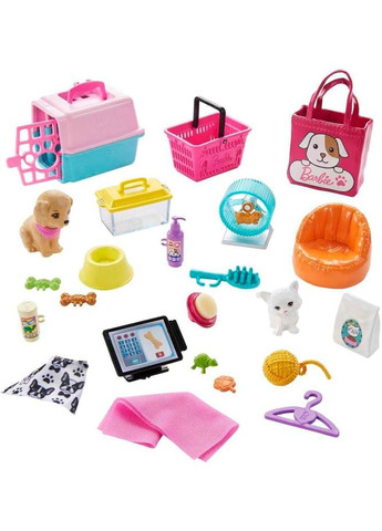 Ігровий набір з лялькою Барбі Blonde and Pet Boutique Зоомагазин (HTJ19) Barbie (367728269)