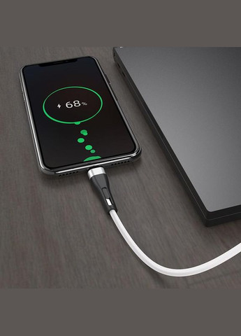 Кабель для зарядки MicroUSB Android BX46 |1m 2.4A| Білий Borofone (337350504)
