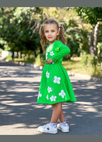 Зелёное платье для девочки hc (h001-6117-023-33) No Brand (290112743)
