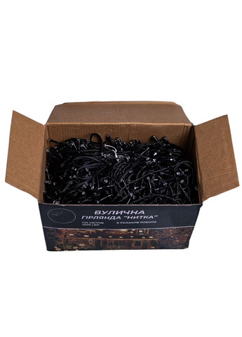 Гирлянда Рождественская фея уличная 100 (м) 1000 LED черный провод Синий CF1000L100MBBL Garlando (365543385)