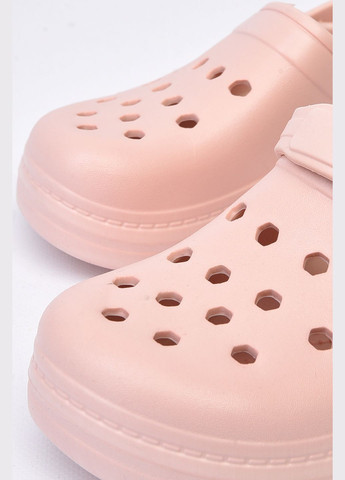 Кроксы детские для девочки пудрового цвета Let's Shop (294607549)