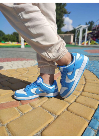Черные демисезонные кроссовки мужские nike sb dunk white blue найк сб данк No Brand