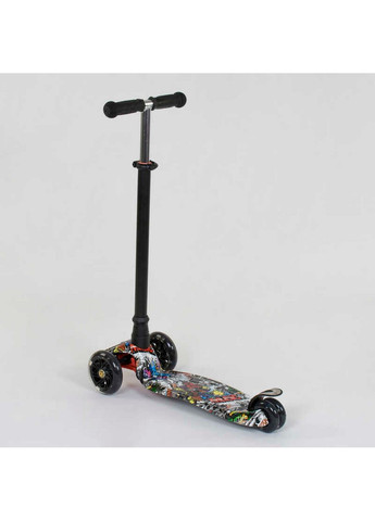 Самокат дитячий пластмасовий з алюмінієвою трубкою керма + 4 колеса 59х17х26 см Best Scooter (289459077)