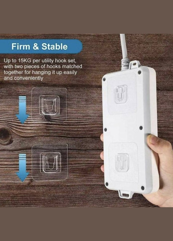 Водонепроницаемый липкий крепеж для фиксации предметов 10 штук Прозрачный CHOICE (341534121)