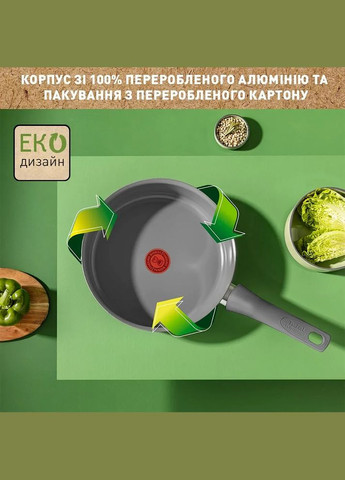Сковорода для млинців Renewal, 25см, алюміній, бакеліт, сірий Tefal (322245328)
