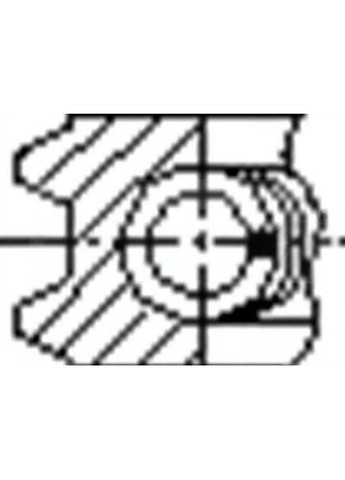 Кільця поршневі (1CYL) MITSUBISHI 91.1 (2.5/2/4) 4D55/4D56/4D56T FR10-880700-ua Freccia (366167503)