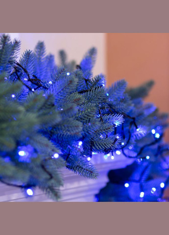 Гирлянда нить 10м светодиодная черный провод 8 режимов работы Синий Garlando (315637047)