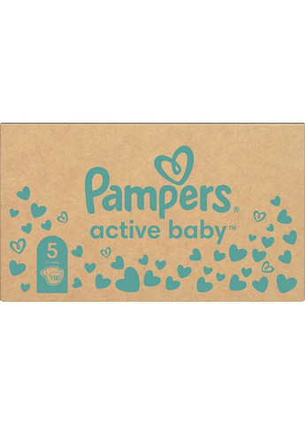 Подгузники Active Baby Junior 11-16кг 150шт (81678675) Pampers (358884356)