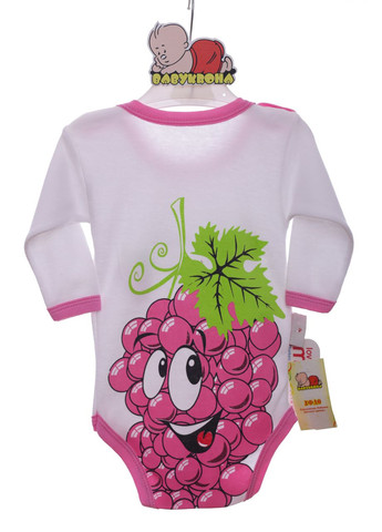 Боди с длинным рукавом для девочки Виноградик хлопок 86 см (42552) BABYKROHA (297200016)