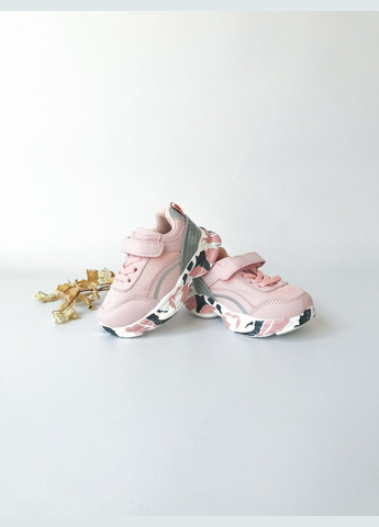 Розовые детские кроссовки 23 г 14,4 см розовый артикул к421 Kimbo-O