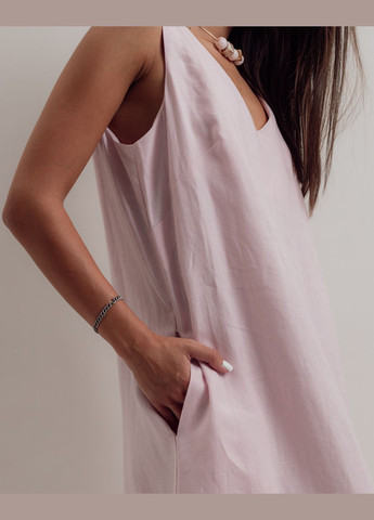 Летний женский сарафан летний с украшением розовый Nagrada