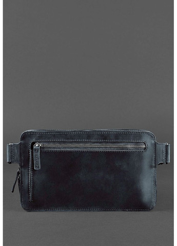 Кожаная поясная сумка Dropbag Maxi синяя Crazy Horse BlankNote (348359138)