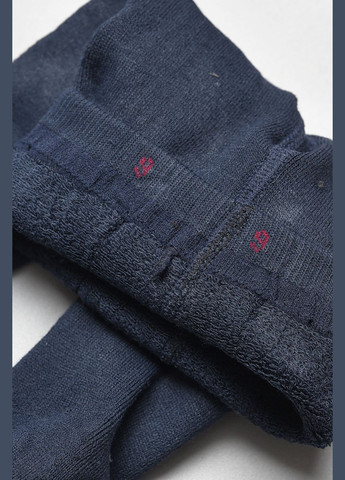 Колготи дитячі махрові для хлопчика темно-синього кольору з малюнком Let's Shop (304971703)