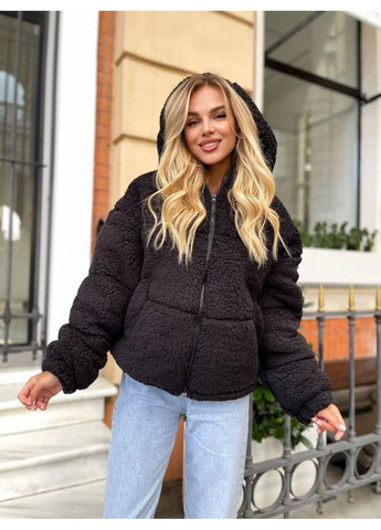 Чорний зимній Пуховик аляска Po Fanu