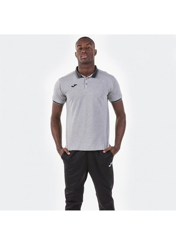 Серая футболка-поло polo hirt bali ii grey s/s серый для мужчин Joma