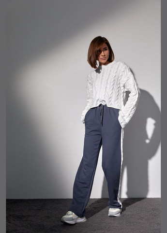 Костюм-двійка з в'язаною кофтою в косички та трикотажними штанами Liton (296909013)