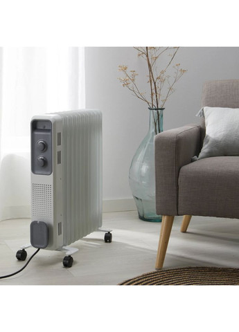 Масляный обогреватель 7 секций, 1500 Вт, белый Equation (371141236)