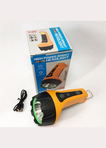 Лампа ліхтар для будинку і кемпінгу T60-3W-COB, Ліхтар переносний з батареєю, VC-786 Ліхтар прожектор No Brand (351486149)