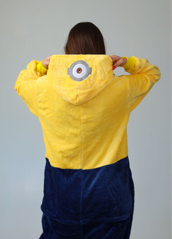 Женское кигуруми с капюшоном Миньон пижама посипака с карманами (1142) My Kigu (360885068)