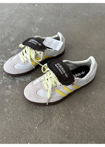КРОСІВКИ ЖІНОЧІ ADIDAS SAMBA X WALES BONNER YELLOW АДІДАС САМБА No Brand бежеві демісезони (367171111)