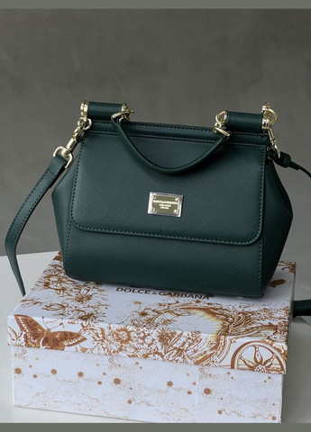 Жіноча сумка Дольче Габана Sicily Medium - Premium (смарагд 21cm) No Brand (322394109)