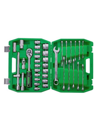 Набор инструмента 1/2" 38 ед. зеленый (ET-6038SP) Intertool (342122257)