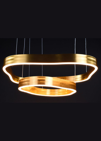 Люстра светодиодная подвесная LED светильник для квартиры на потолок лэд 28142 Золото 15-170х53х56 см. Sunnysky (364498894)