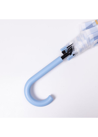 Голубой классический детский зонт-трость полуавтомат из полиэстера прочный надежный 8 спиц диаметр 94 см hp-23-11bl Yiwu (365728894)