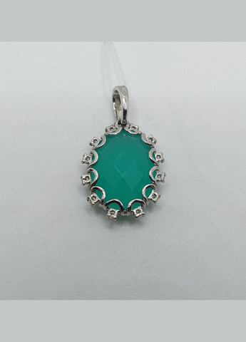 Подвесок серебро 925° 2,74г. имитация агат голубой родий () Харківський ювелірний завод 3692509458 (305582998)