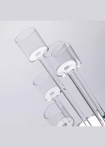 Підсвічник декоративний на 5 свічок скляний 38 см Yiwu (328603946)