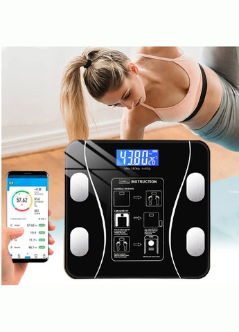 Напольные смарт весы с приложением для телефона до 180 кг A-8003 Bluetooth Scale (360466211)