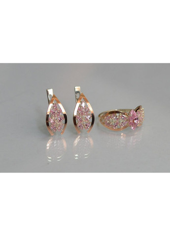 Серебряный набор с золотыми пластинами Silver Style (367112890)