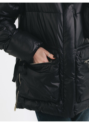Чорна зимня куртка 21 - 04354 ZLLY