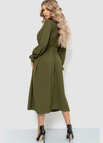 Оливковое (хаки) платье нарядное,, 204r601 Ager