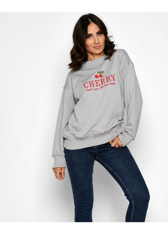 Оливковый свитшот женский sv-6906-32 Carica (300860557)