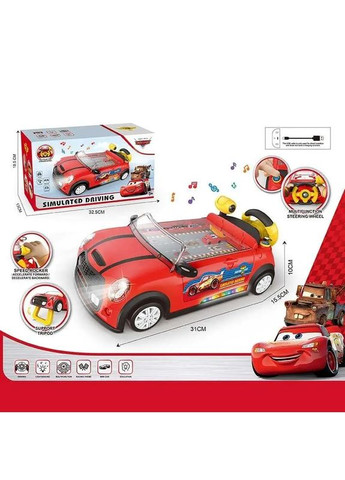 Іграшковий музичний Автотренажер 86066 Маленький водій, червоний, англійська озвучка Fun Game (327216736)