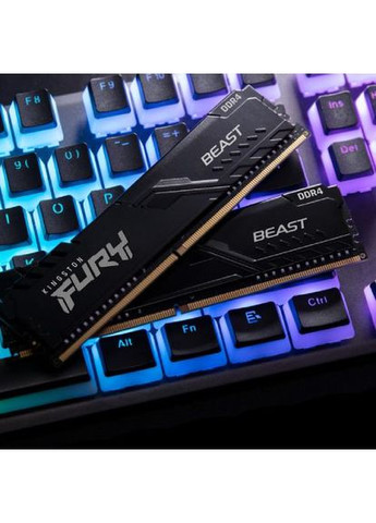 Набор FURY Beast 16GB DDR4 3200MHz Black (KF432C16BBK2/16WP) Kingston (368575750)